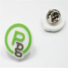 Fancy flexible rubber pvc 2d 3d PVC brooch clip / Scarf clip brooch